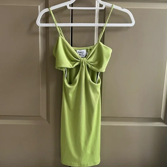 princess polly green cut out dress Gomeza Strapless Cut Out Maxi Dress Dark Green